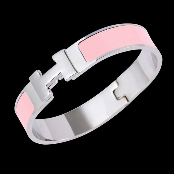 New! Clic H Bracelet Sky Blue and Silver - Picture 12 of 14